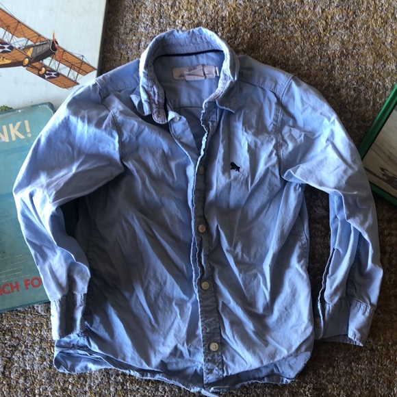 H&M L.O.G.G. Label of Graded Goods kids button down dress shirts bundle blue dot - Picture 6 of 8